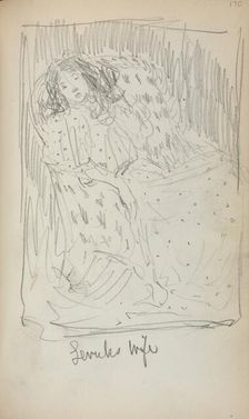 Italian Sketchbook: Levuk's Wife (page 170), 1898-1899. Creator: Maurice Prendergast (American, 1858-1924)