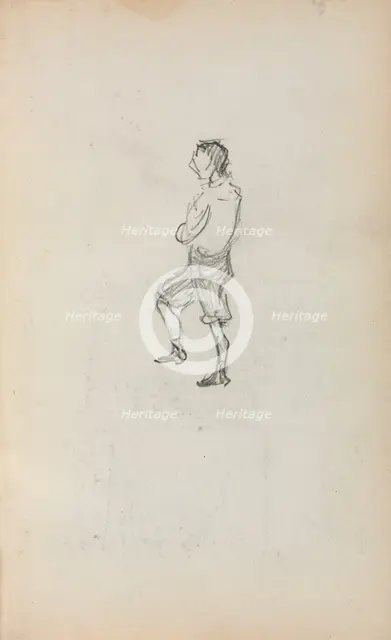 Italian Sketchbook: Standing Boy (page 245), 1898-1899. Creator: Maurice Prendergast (American, 1858-1924).