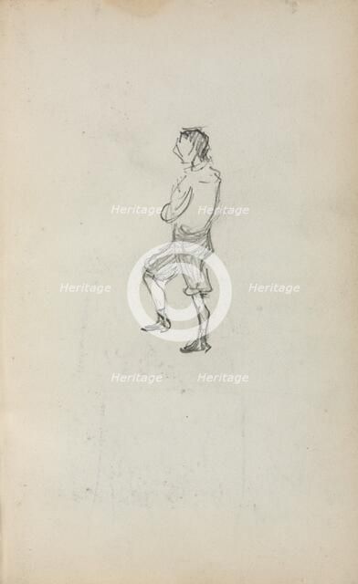 Italian Sketchbook: Standing Boy (page 245), 1898-1899. Creator: Maurice Prendergast (American, 1858-1924).