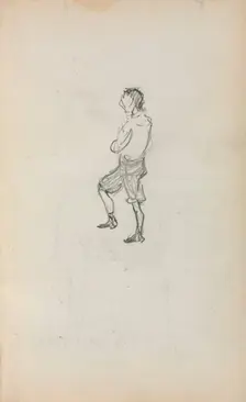 Italian Sketchbook: Standing Boy (page 245), 1898-1899. Creator: Maurice Prendergast (American, 1858-1924)