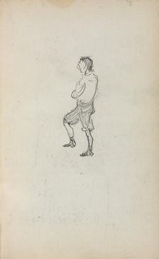 Italian Sketchbook: Standing Boy (page 245), 1898-1899. Creator: Maurice Prendergast (American, 1858-1924)