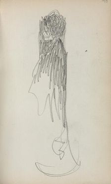 Italian Sketchbook: Standing Woman in profile (page 48), 1898-1899. Creator: Maurice Prendergast (American, 1858-1924)