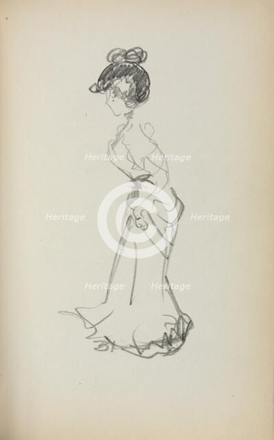 Italian Sketchbook: Standing Woman (page 167), 1898-1899. Creator: Maurice Prendergast (American, 1858-1924).