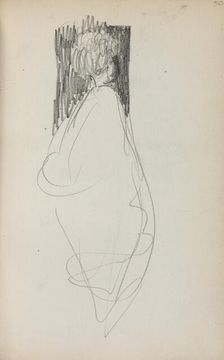 Italian Sketchbook: Standing Woman (page 50), 1898-1899. Creator: Maurice Prendergast (American, 1858-1924)