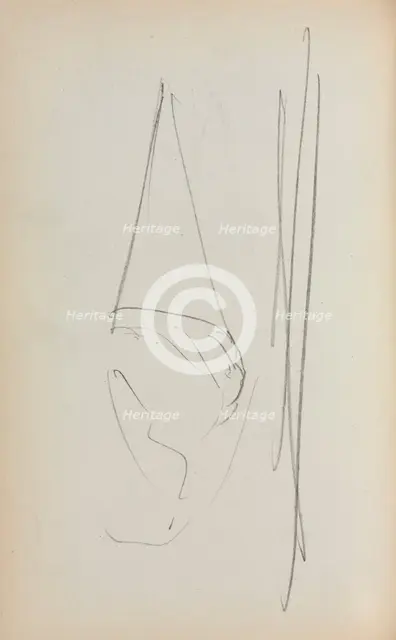 Italian Sketchbook: Sail (page 69), 1898-1899. Creator: Maurice Prendergast (American, 1858-1924).