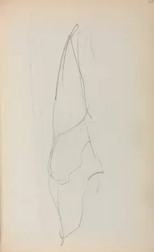 Italian Sketchbook; Sail (page 70), 1898-1899. Creator: Maurice Prendergast (American, 1858-1924)