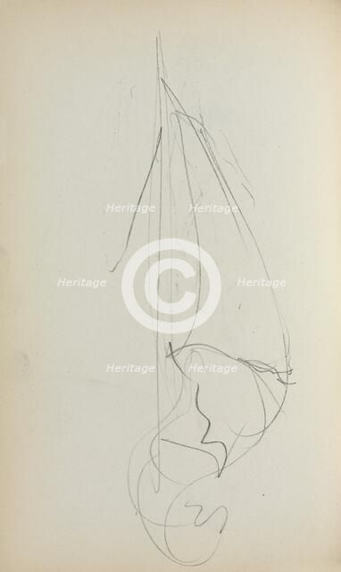 Italian Sketchbook: Sail (page 73), 1898-1899. Creator: Maurice Prendergast (American, 1858-1924).