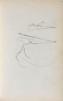 Italian Sketchbook: Sails (page 36), 1898-1899. Creator: Maurice Prendergast (American, 1858-1924)