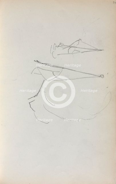 Italian Sketchbook: Sails (page 36), 1898-1899. Creator: Maurice Prendergast (American, 1858-1924).