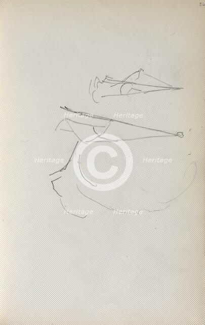 Italian Sketchbook: Sails (page 36), 1898-1899. Creator: Maurice Prendergast (American, 1858-1924).