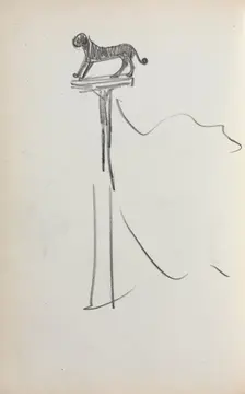Italian Sketchbook: San Marco Lion (?) (page 39), 1898-1899. Creator: Maurice Prendergast (American, 1858-1924)