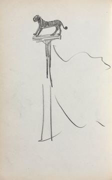 Italian Sketchbook: San Marco Lion (?) (page 39), 1898-1899. Creator: Maurice Prendergast (American, 1858-1924)