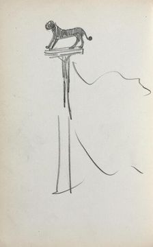 Italian Sketchbook: San Marco Lion (?) (page 39), 1898-1899. Creator: Maurice Prendergast (American, 1858-1924)