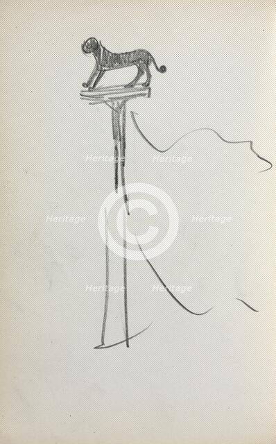 Italian Sketchbook: San Marco Lion (?) (page 39), 1898-1899. Creator: Maurice Prendergast (American, 1858-1924).