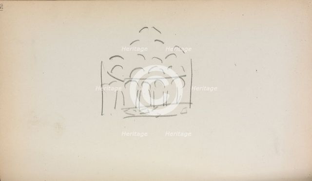 Italian Sketchbook: San Marco (page 186), 1898-1899. Creator: Maurice Prendergast (American, 1858-1924).