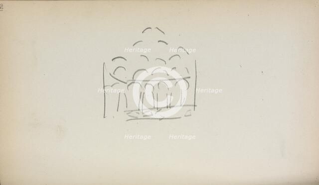 Italian Sketchbook: San Marco (page 186), 1898-1899. Creator: Maurice Prendergast (American, 1858-1924).