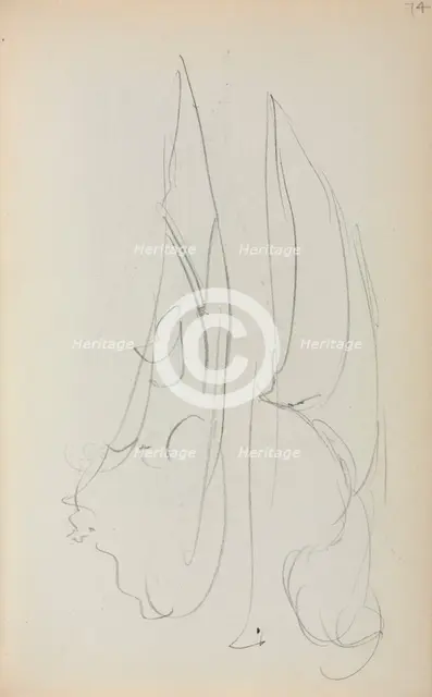 Italian Sketchbook: Two Sails (page 74), 1898-1899. Creator: Maurice Prendergast (American, 1858-1924).
