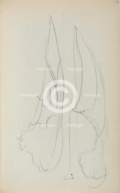 Italian Sketchbook: Two Sails (page 74), 1898-1899. Creator: Maurice Prendergast (American, 1858-1924).