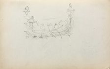 Italian Sketchbook: Venetian Boat (page 29), 1898-1899. Creator: Maurice Prendergast (American, 1858-1924)