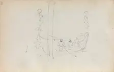 Italian Sketchbook: Venetian Boat (page 30), 1898-1899. Creator: Maurice Prendergast (American, 1858-1924)