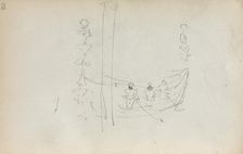 Italian Sketchbook: Venetian Boat (page 30), 1898-1899. Creator: Maurice Prendergast (American, 1858-1924)
