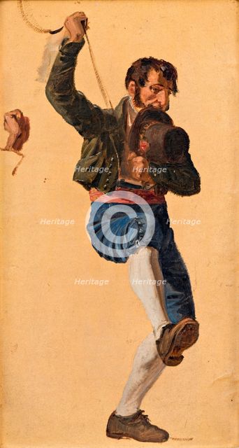 Italian. Study for The St. Anthony Feast Day in Rome, c1838. Creator: Wilhelm Marstrand.