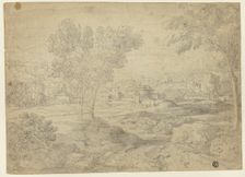 Italianate Landscape with Buildings, n.d. Creator: Unknown
