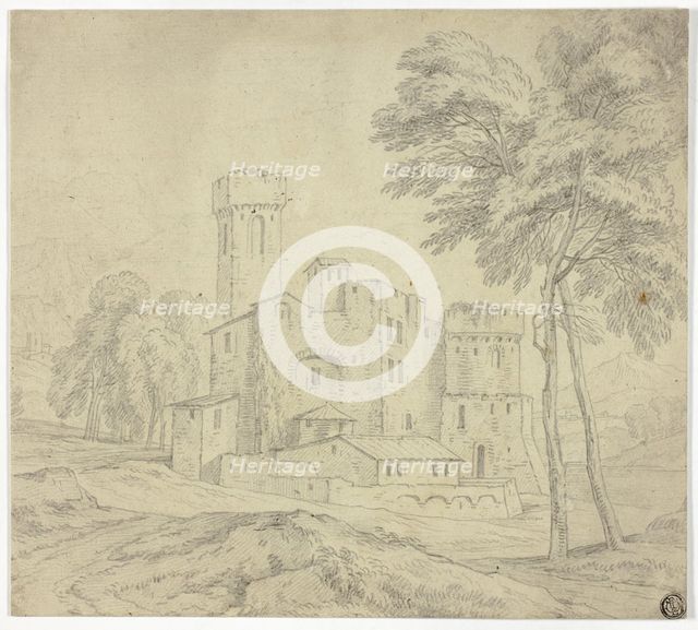 Italianate Landscape with Castle, n.d. Creator: Unknown.
