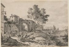 Italianate Landscape with Figures, between 1650 and 1670. Creator: Nicolaes Berchem
