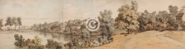 Italianate River Landscape, 1750-60. Creator: William Taverner.