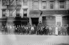 Italians at Consulate, New York, 5/25/15, 1915. Creator: Bain News Service