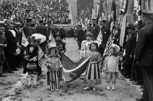 Italians in stadium, 1917. Creator: Bain News Service