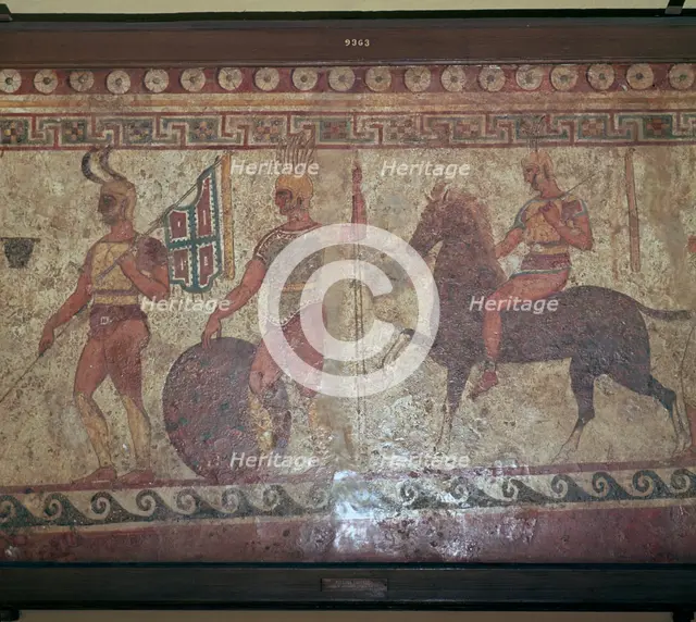 Italic wall-painting, 6th century. Artist: Unknown
