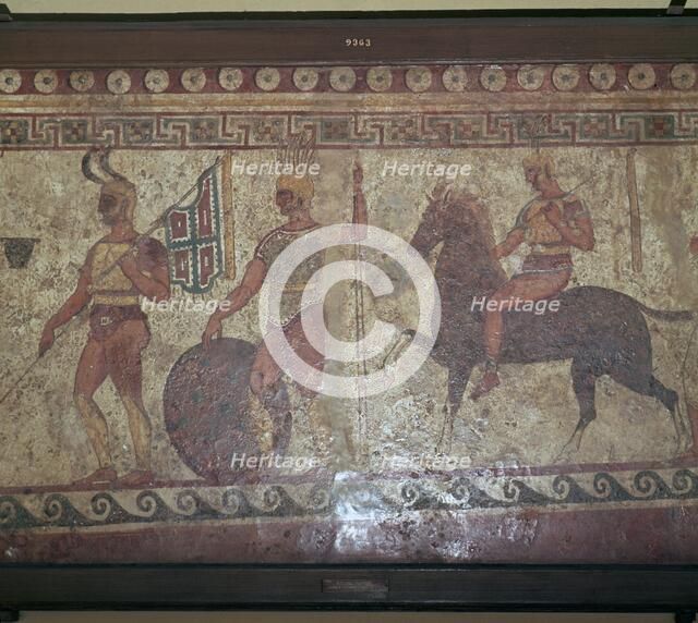 Italic wall-painting, 6th century. Artist: Unknown