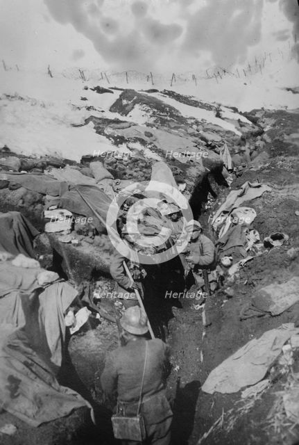 Italy, 1st line trenches, 7July 1918. Creator: Bain News Service.
