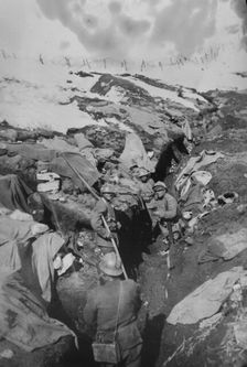 Italy, 1st line trenches, 7July 1918. Creator: Bain News Service