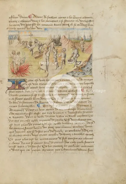 Italy; Livre des merveilles du monde (Book of the Marvels of the World), about 1460-1465. Creator: Master of the Geneva Boccaccio.