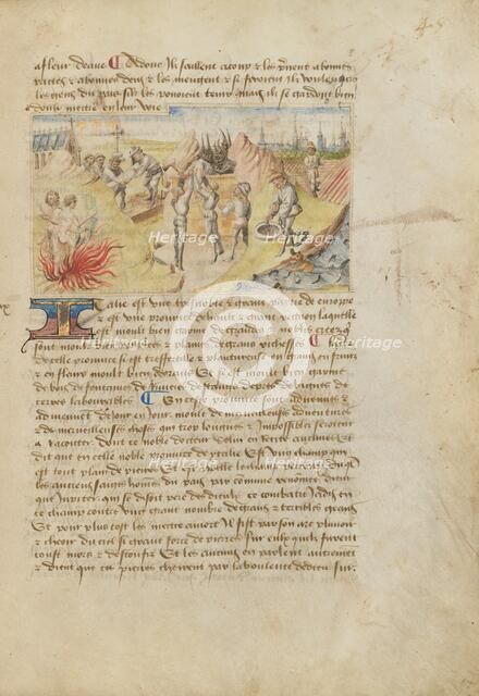 Italy; Livre des merveilles du monde (Book of the Marvels of the World), about 1460-1465. Creator: Master of the Geneva Boccaccio.