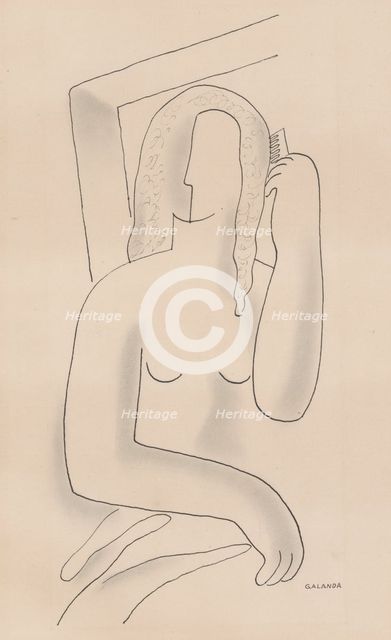 Itching, around 1931. Creator: Mikulas Galanda.