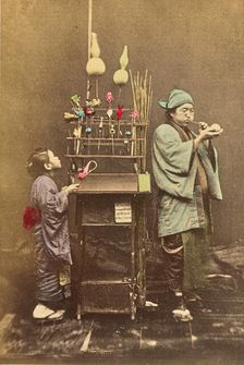 Itinerant Candy Seller, 1897. Creator: Ogawa Kazumasa