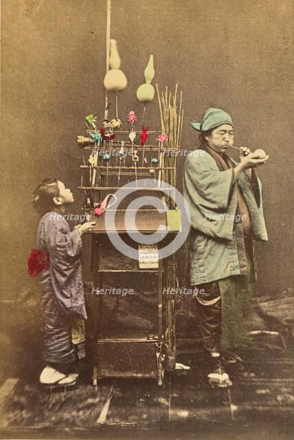 Itinerant Candy Seller, 1897. Creator: Ogawa Kazumasa.