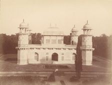 Itmad-Ud-Daulah's Tomb, Agra, 1860s-70s. Creator: Unknown