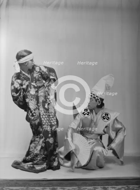Ito, Michio, Mr., and another dancer, between 1916 and 1921. Creator: Arnold Genthe.