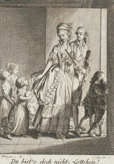 It's Not You, Lottchen, 1787. Creator: Daniel Nikolaus Chodowiecki