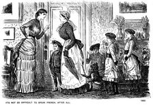 It's not so difficult to speak French, after all 1882 (1891). Artist: George du Maurier