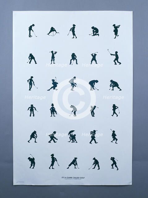 It's a game called golf, poster, 20th century. Artist: Unknown