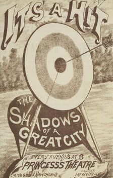 It's A Hit - The Shadows of a Great City at the Princess's Theatre, 1887. Creator: Unknown
