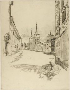Its Streets are Wide and Silent, c. 1903. Creator: Joseph J Pennell