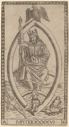 Iupiter (Jupiter), probably c. 1470. Creator: Master of the S-Series Tarocchi