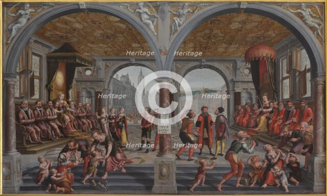 Iustitia und Iniustitia (Justice and Injustice), 1594-1595. Creator: Vredeman de Vries, Hans (Jan) (1526-1606).